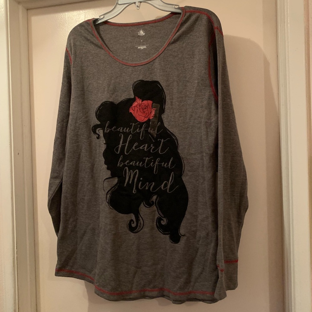 Disney Belle Thermal Style Long Sleeve Top